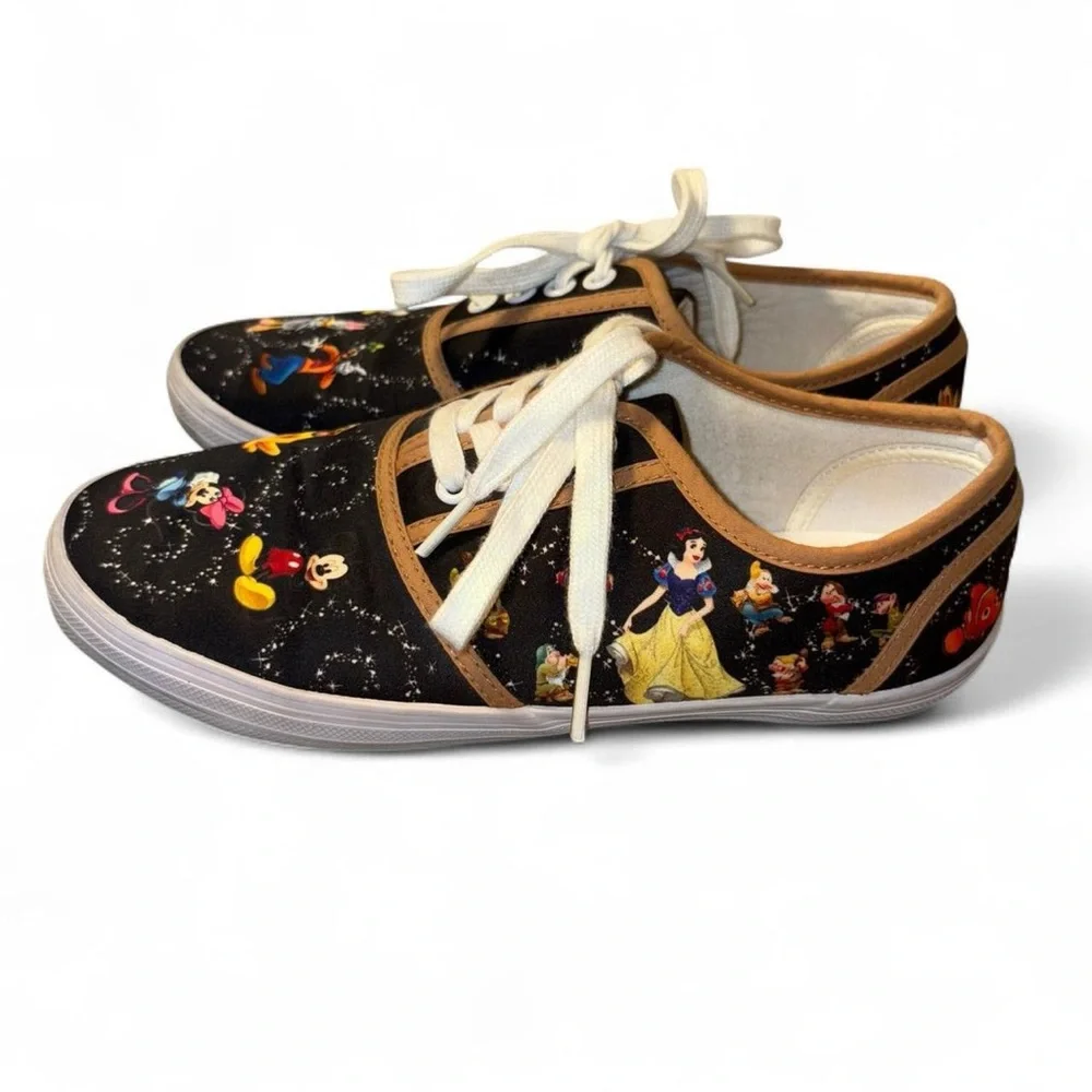 The Bradford Exchange Black Disney  Character Sneakers